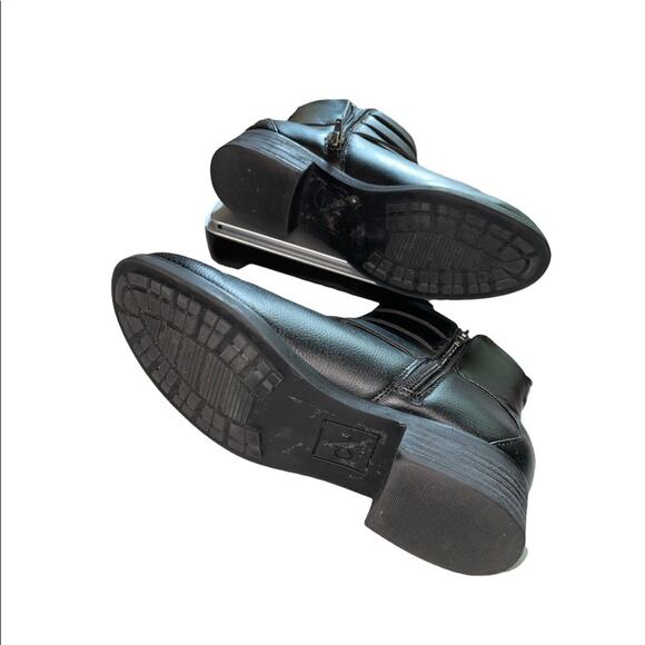 Dolce Vita DV Black Moto Leather Ankle Strap Boots size 7.5 - Picture 6 of 13